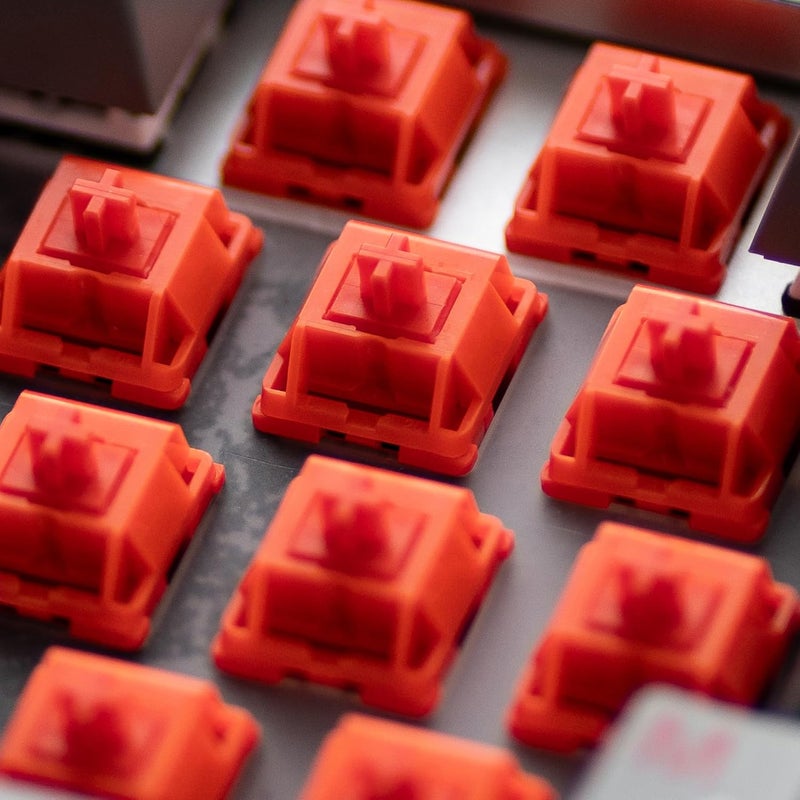 MELETRIX WS Arowana Red Mechanical Keyboard Switches, 35Pcs HMX Linear Switches Pre Lubed 5 Pins 40gf Key Switch for Mechanical Gaming Keyboard (Red) - Image 3